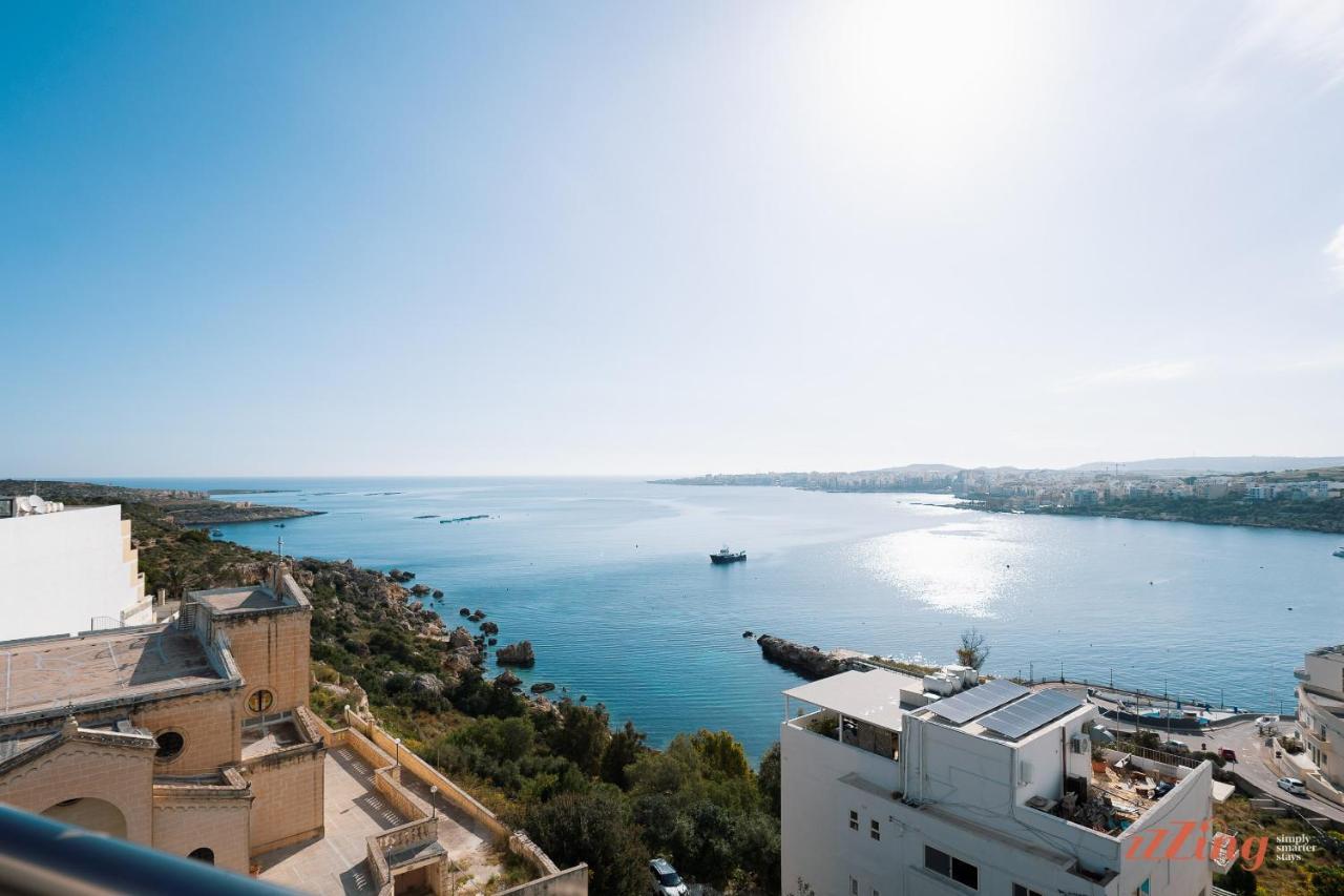 Insta Worthy Gorgeous Seaview Penthouse Apartment St. Paul's Bay Bagian luar foto